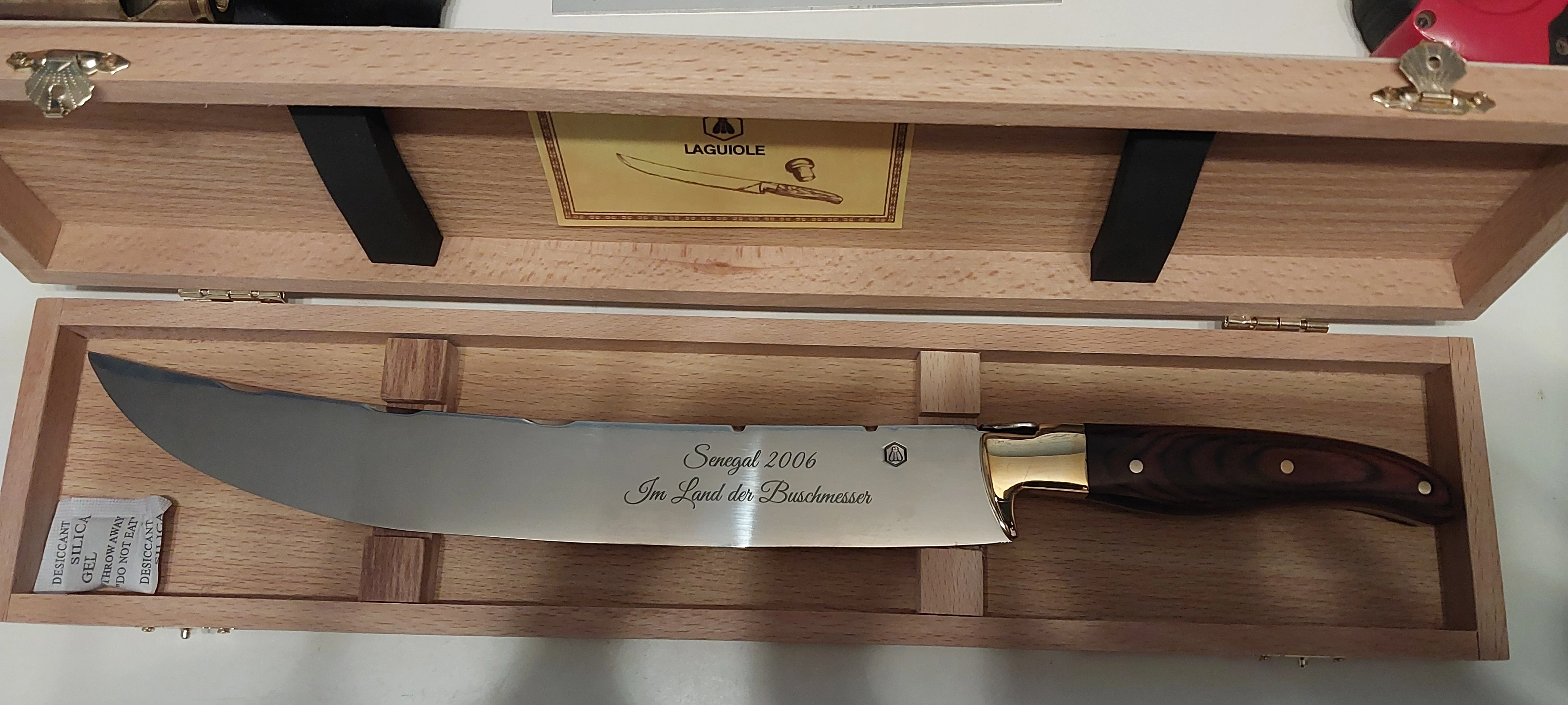 Messer mit Anlassgravur